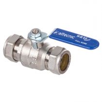15mm Lever Ball Valve Blue Handle Full Bore (Wras Approved) AI-373B15