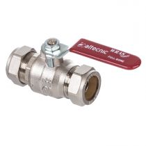 22mm Lever Ball Valve Red Handle (Wras Approved) AI-373R22