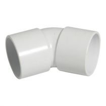 Floplast 40mm ABS 135* Bend White WS19