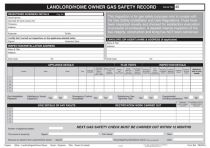 Landlords Gas Safety Record Pad REGP45