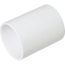Floplast 40mm ABS Straight Coupling White WS08 