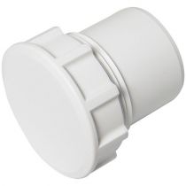 Floplast 40mm ABS Access Plug White WS31